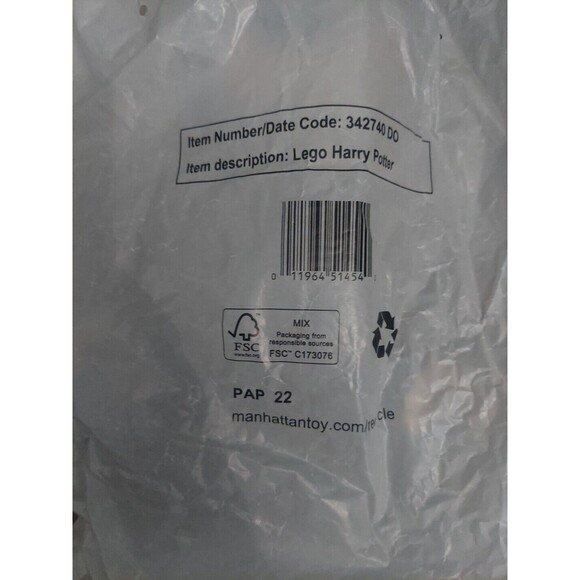 *LEGO Harry Potter Wizarding World Mini Figure Style 13 inches Plush NEW - Picture 4 of 4